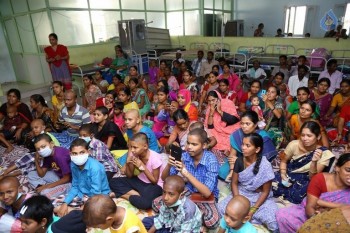 Thikka Movie Team Visits Cancer Striken Children - 15 of 42