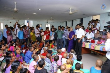 Thikka Movie Team Visits Cancer Striken Children - 23 of 42