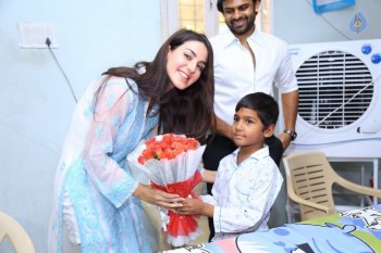 Thikka Movie Team Visits Cancer Striken Children - 26 of 42