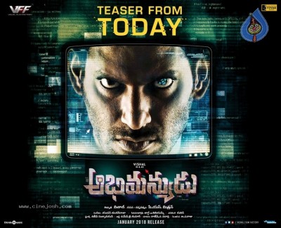 Abhimanyudu Teaser Release Today Poster