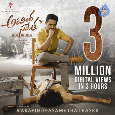 Aravindha Sametha Poster And Still