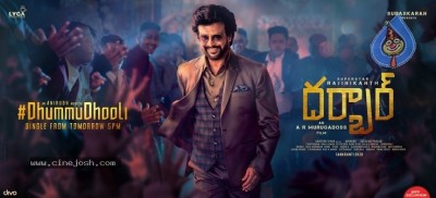 Dhummu Dhooli Song Announcement Poster From Darbar