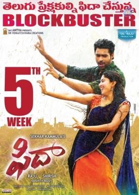 Fidaa Movie 5th Week Posters