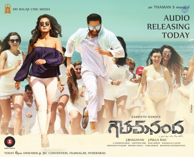 Gautham Nanda Movie Audio Release Poster