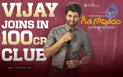 Geetha Govindam 100 CR Gross Posters