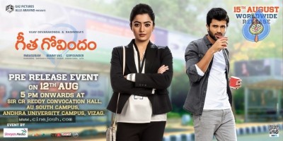 Geetha Govindam Pre Release Poster
