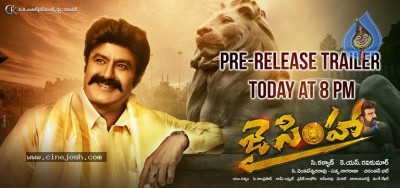 Jai Simha Pre Release Trailer Today Poster