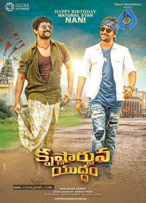 Krishnarjuna Yuddham Nani Birthday Poster