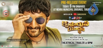 Krishnarjuna Yuddham Trailer Announcement Poster