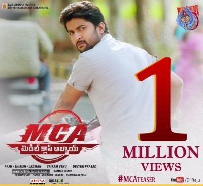 MCA Movie Teaser 1 Million Views Poster