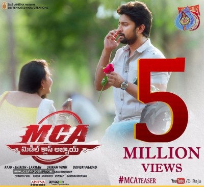 MCA Movie Teaser 5 Million Views Poster