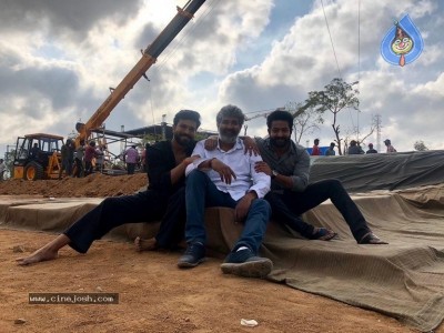 RRR Movie Working Still