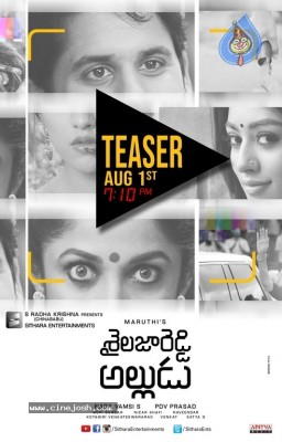 Shailaja Reddy Alludu Teaser Release Date Poster
