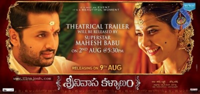 Srinivasa Kalyanam Trailer Announcement Poster