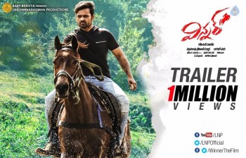 Winner Movie Trailer 1 Million Views Poster