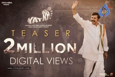 Yatra Movie 2 Million Views Poster