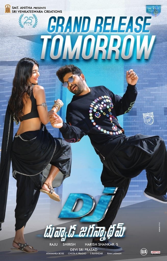 DJ Duvvada Jagannadham Releasing Tomorrow Posters - 3 / 3 photos
