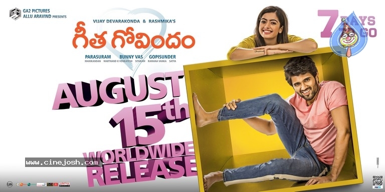 Geetha Govindam 7 Days To Go Poster - 1 / 1 photos