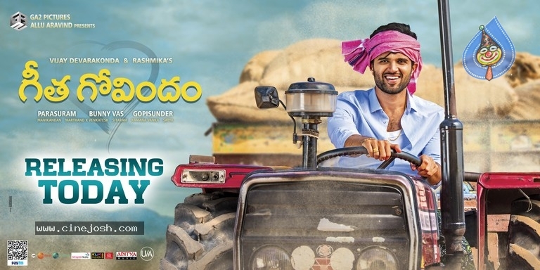 Geetha Govindam Releasing Today Poster - 1 / 4 photos