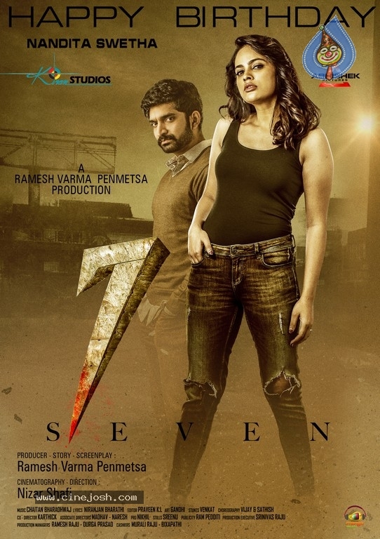 Nandita Swetha Birthday Wishes Poster From Team SEVEN - 2 / 2 photos