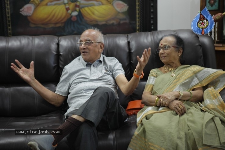 Senior Director Singeetham  At Vallidhari Madhya Movie Sets - 12 / 35 photos