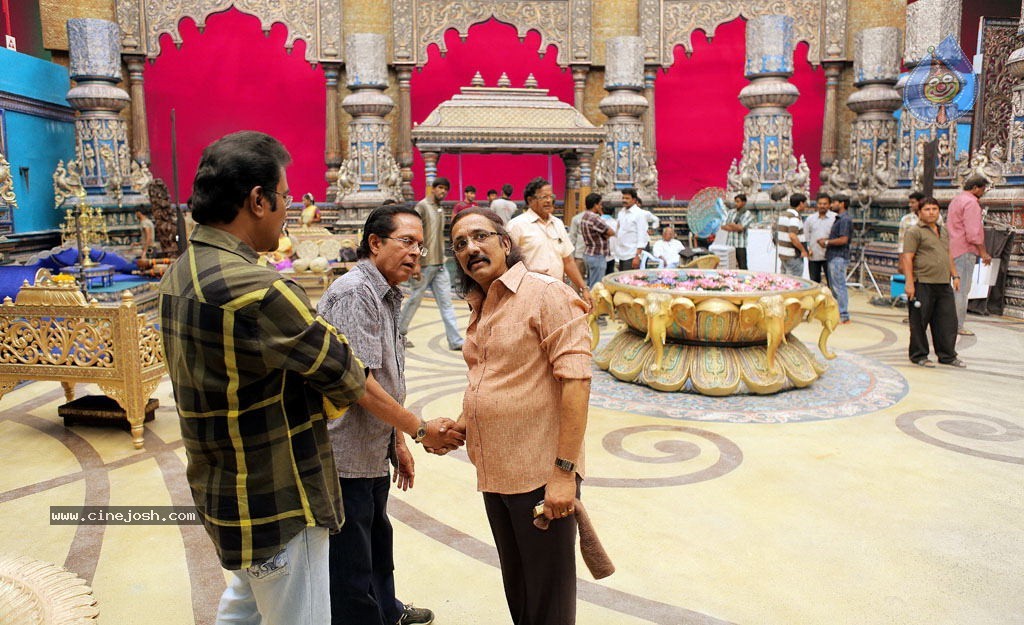 Sri Rama Rajyam Movie Working Stills - 12 / 22 photos