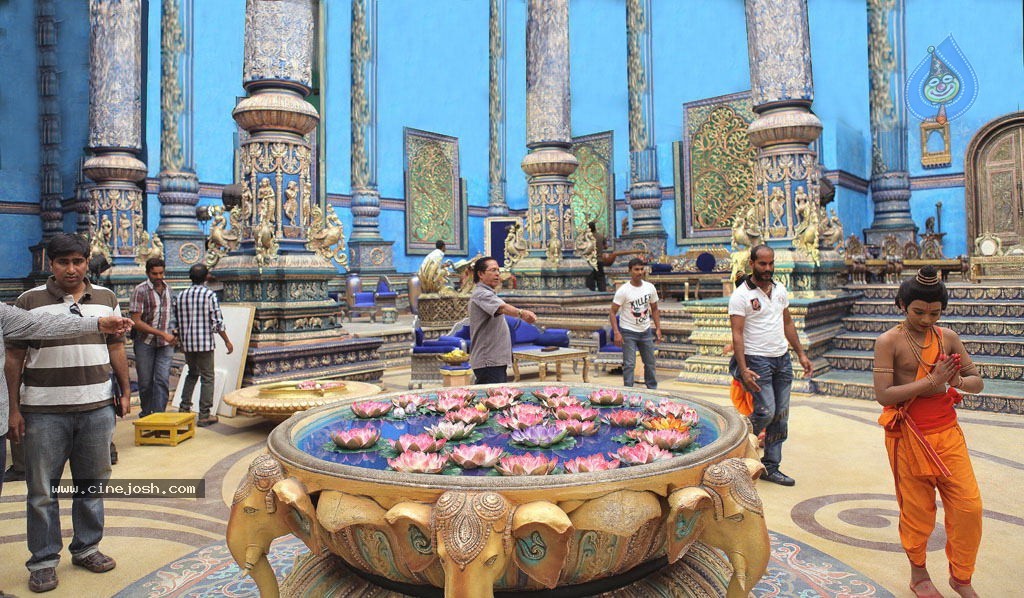 Sri Rama Rajyam Movie Working Stills - 15 / 22 photos