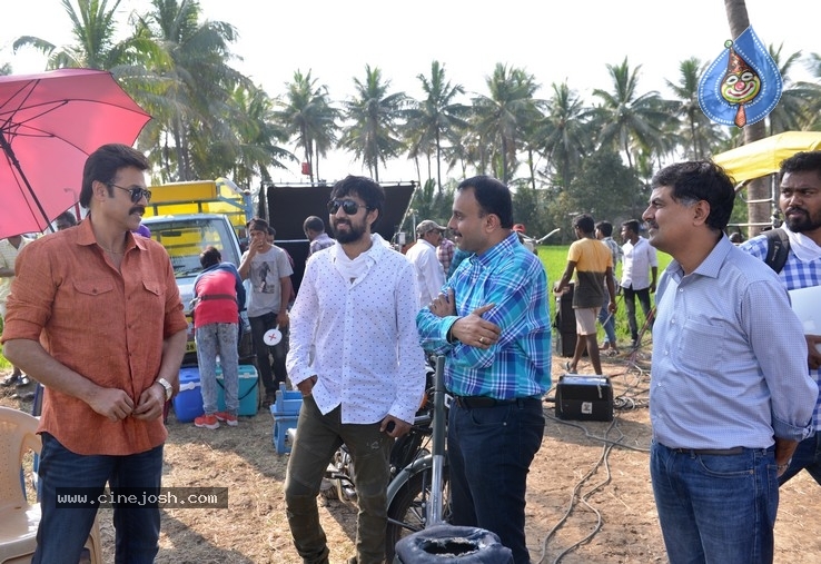 Venky Mama Working Stills - 4 / 8 photos