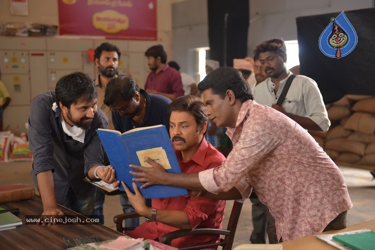 Venky Mama Working Stills - 4 / 4 photos