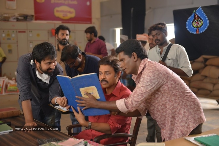 Venky Mama Working Stills - 1 / 2 photos