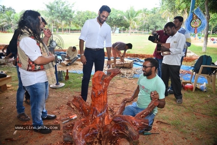 Vishnu Manchu To Host Wood Carving Artists Live Work Jnana In Tirupati - 1 / 17 photos