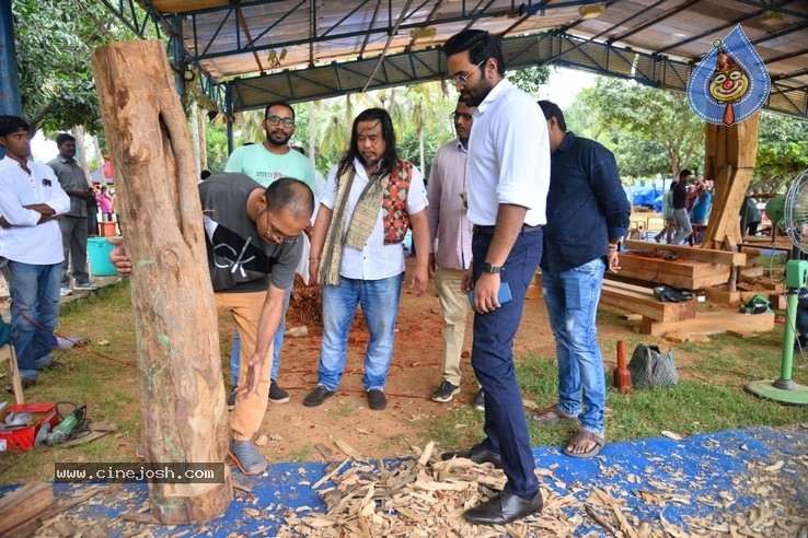 Vishnu Manchu To Host Wood Carving Artists Live Work Jnana In Tirupati - 12 / 17 photos
