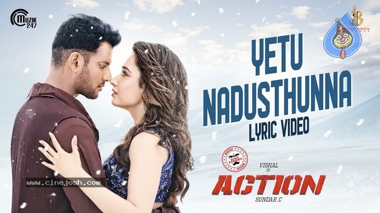  Yetu Nadusthunna Song Posters From Action Movie - 2 / 3 photos