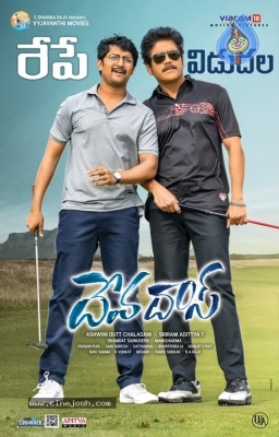 Devadas Releasing Tomorrow Posters - 2 of 4