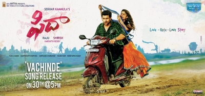 Fidaa Movie Song Release Date Poster - 1 of 1