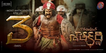 Gautamiputra Satakarni 3 days to Go Poster - 1 of 1