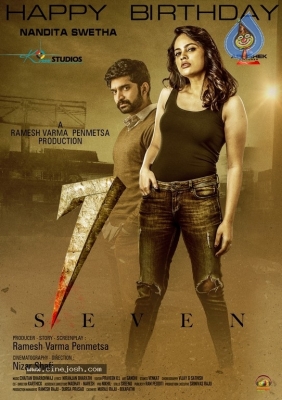 Nandita Swetha Birthday Wishes Poster From Team SEVEN - 1 of 2