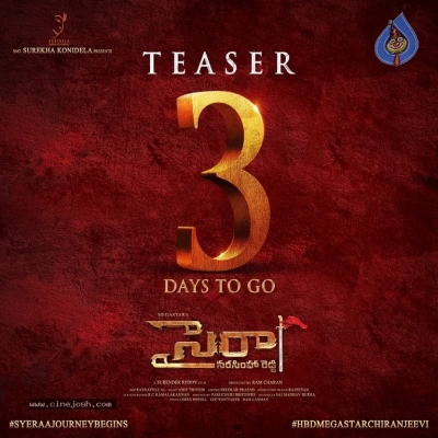 Sye Raa 3 Days To Go Poster - 1 of 1