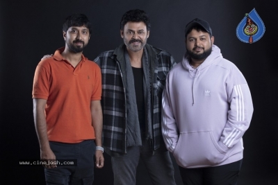 Venky Mama Working Stills - 3 of 4