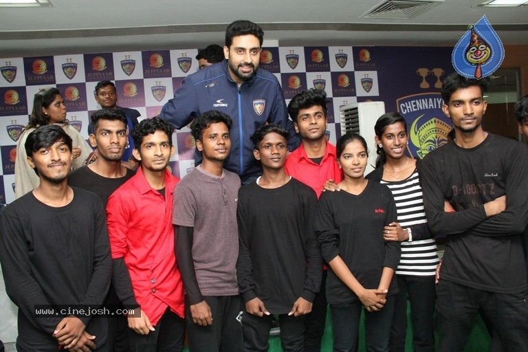 Abhishek Bachchan Launched Chennaiyin FC Soccer School - 15 / 29 photos