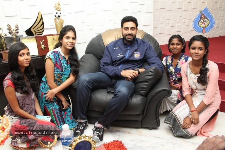 Abhishek Bachchan Launched Chennaiyin FC Soccer School - 16 / 29 photos