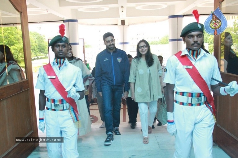 Abhishek Bachchan Launched Chennaiyin FC Soccer School - 24 / 29 photos
