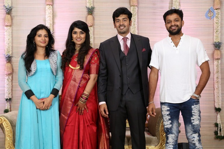 Actor Ashwin and Sonali Wedding Reception - 24 / 42 photos