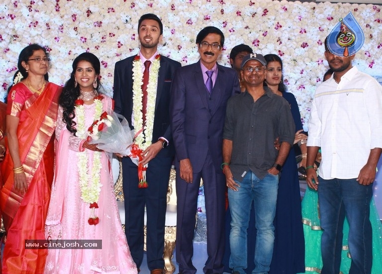 Actor Mano Bala Son Harish-Priya Wedding Reception - 13 / 57 photos