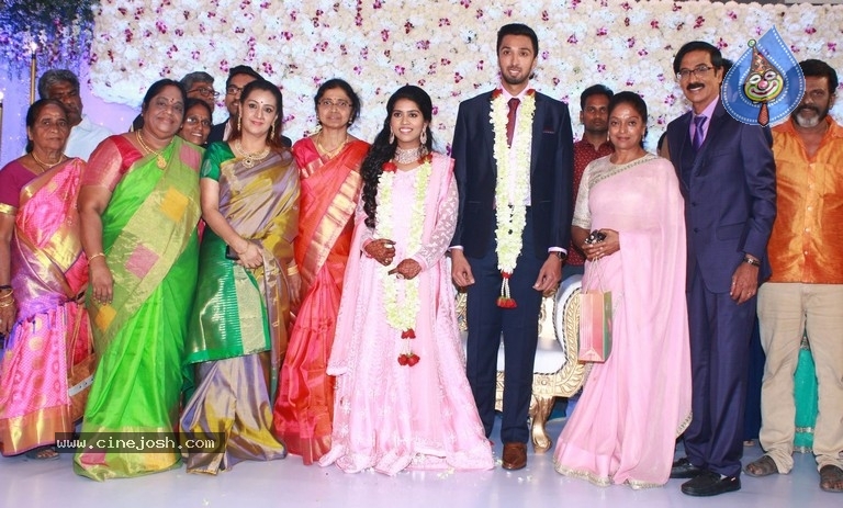 Actor Mano Bala Son Harish-Priya Wedding Reception - 15 / 57 photos