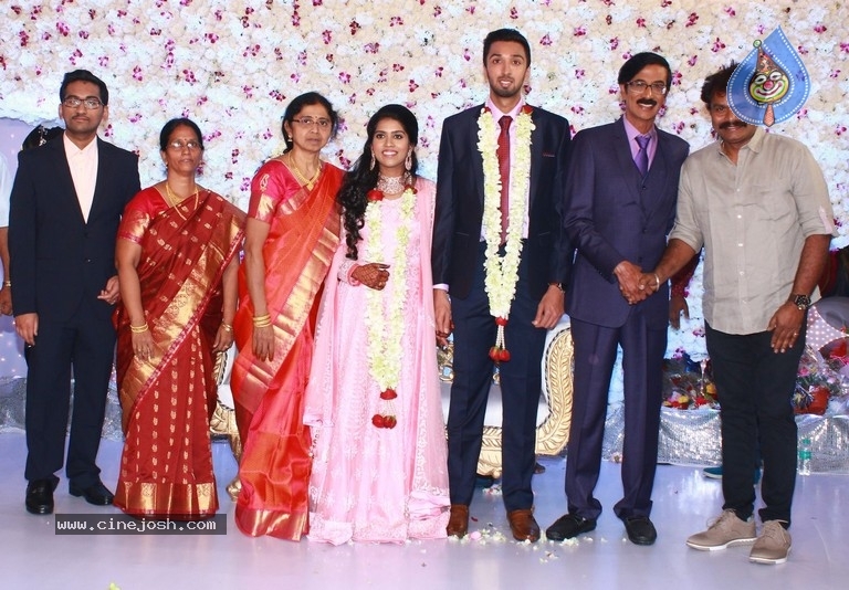 Actor Mano Bala Son Harish-Priya Wedding Reception - 28 / 57 photos