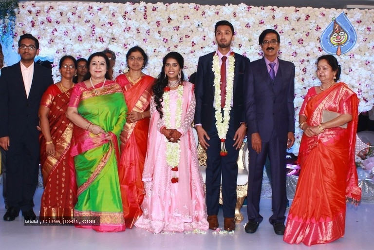 Actor Mano Bala Son Harish-Priya Wedding Reception - 32 / 57 photos