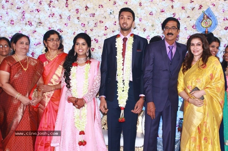 Actor Mano Bala Son Harish-Priya Wedding Reception - 44 / 57 photos