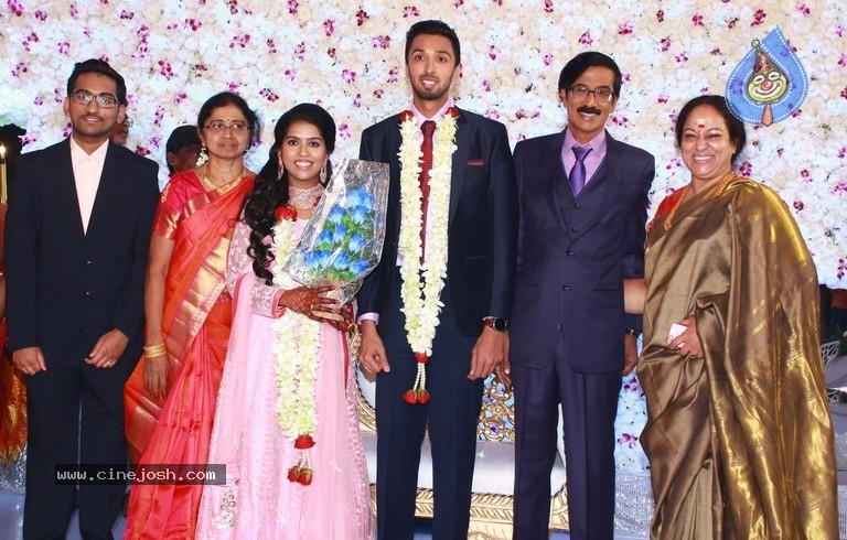 Actor Mano Bala Son Harish-Priya Wedding Reception - 46 / 57 photos