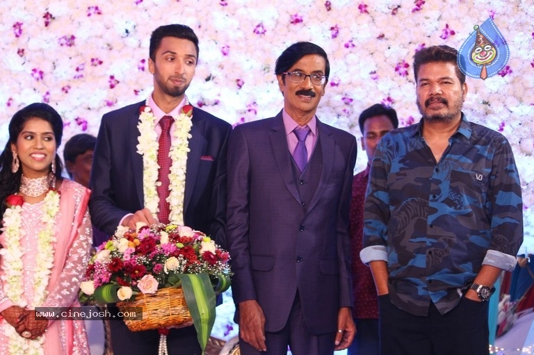 Actor Mano Bala Son Harish-Priya Wedding Reception - 54 / 57 photos